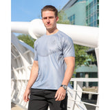 Gratitude Riser T Shirt - Cobalt GratitudeApparel